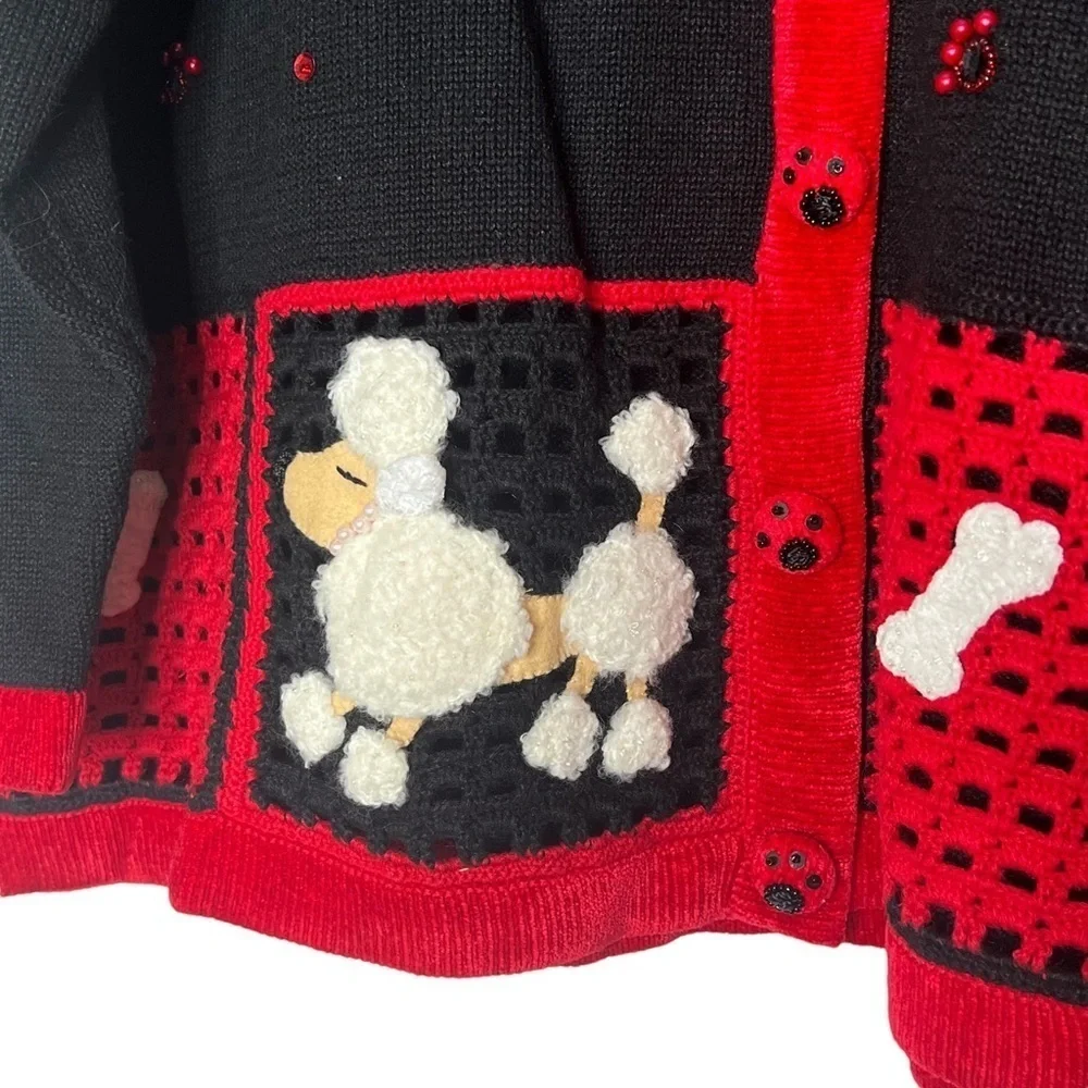Quacker Factory Novelty Dog Cardigan